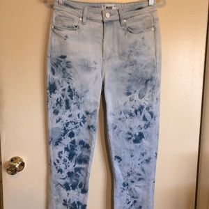 Paige Tie Dye High Rise Jeans